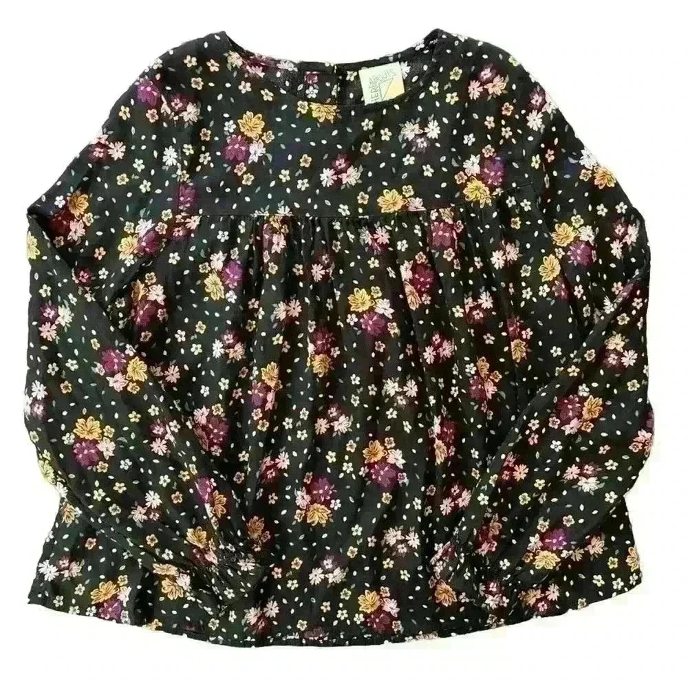 Girls There Abouts 3XL Plus Floral Top Balloon Sleeves